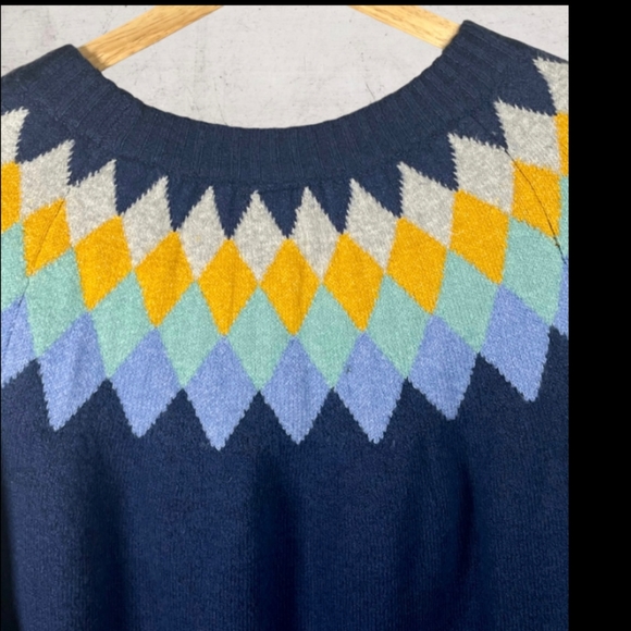🆕St. John's Bay | Nordic Print Fair Isle Sweater Size 0X - Picture 4 of 8